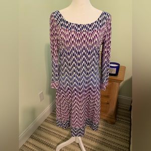 UEC- Jessica Simpson Abstract Multi- Color Dress, Size 6